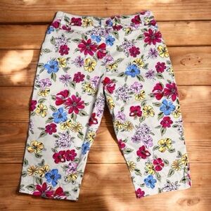 Floral Capri Pants size 12 Petite